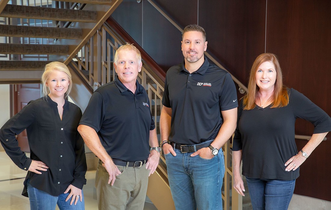 Courtesy. From left, Taylor Loethen, Scott Fischer, Aaron Barney and Kimberley Haskins, all executives with Fort Myers-based Scott Fischer Enterprises, believe Digital Leads Performance has a lot of room for growth.