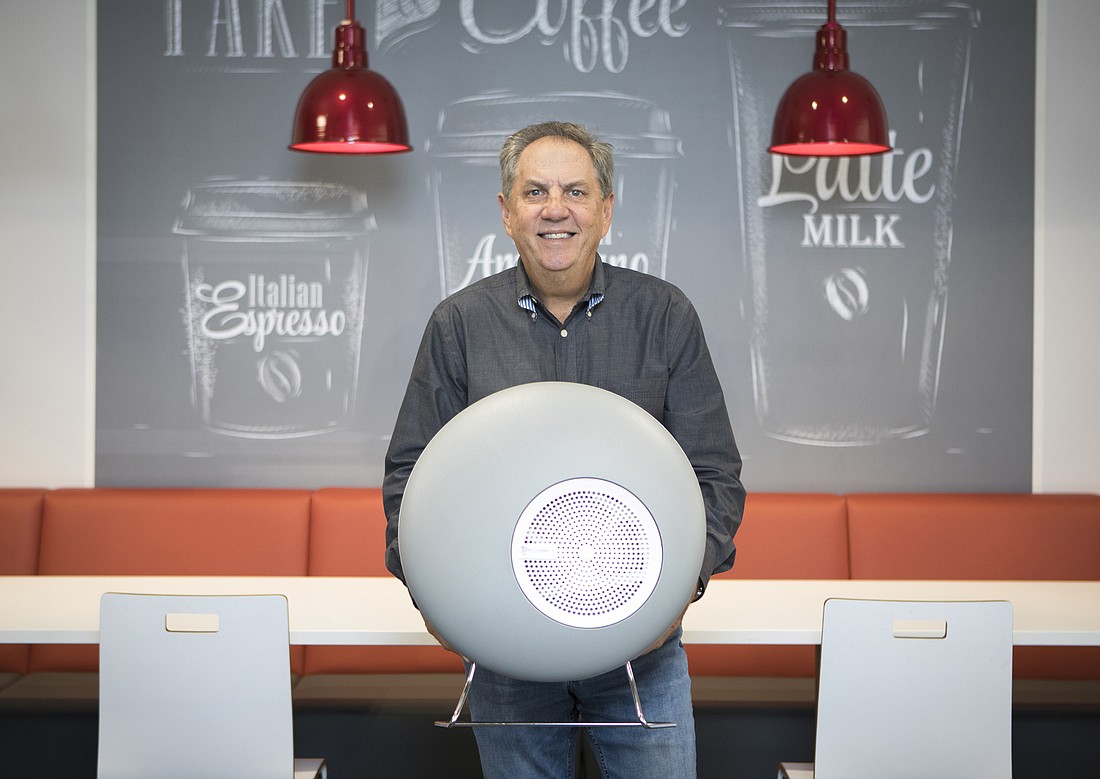 Mark Wemple. Tampa-based Reimagine Office Furnishings President Bill Adams is confident thereâ€™s a big future for selling air purification systems from Synexis.