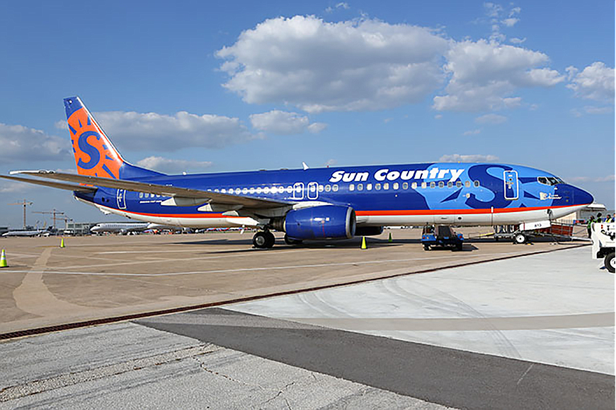 FILE: Sun Country Airlines and MGM Direct launch charter flights tp the Borgata Hotel Casino & Spa in Atlantic City from St. Pete-Clearwater International Airport