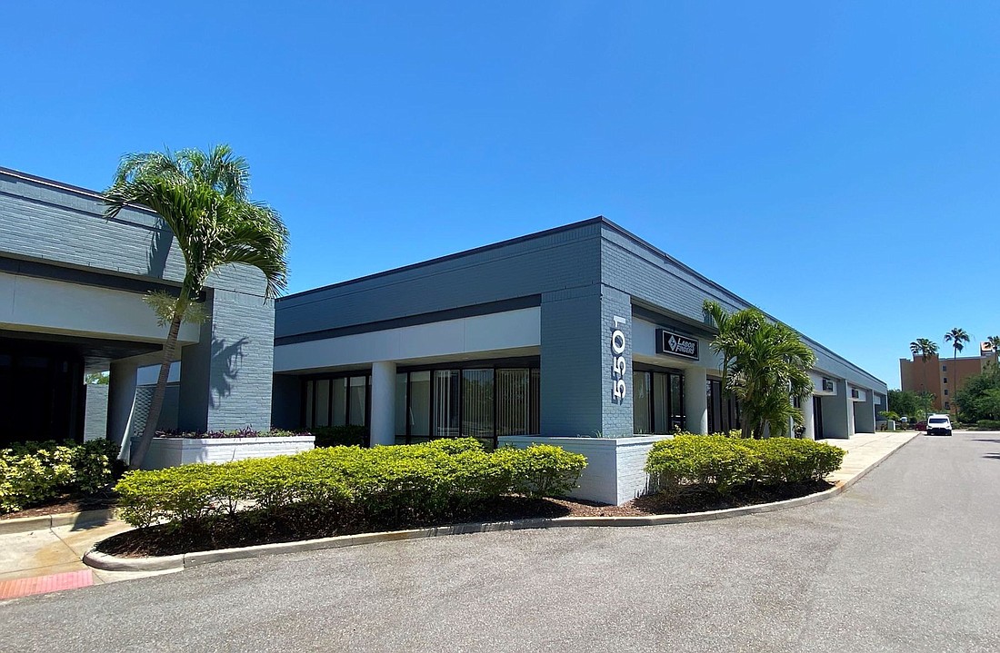 COURTESY PHOTO â€” In the wake of its March 2020 purchase of a Tampa office and flex park, Denholtz Properties invested $1 million to add value.