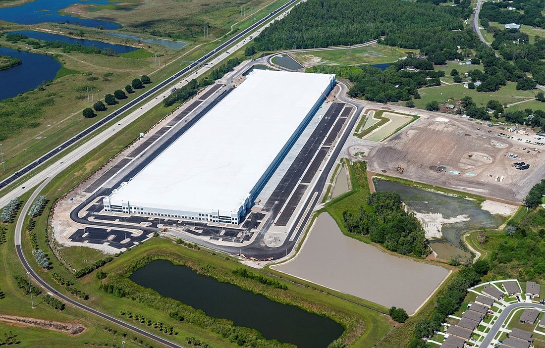 COURTESY PHOTO â€” Brennan Investment Group and Grandview Partners have completed CenterState Logistics Park East on 165 acres in Lakeland.