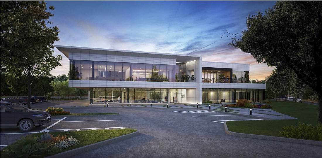 COURTESY RENDERING â€” As part of its 50-acre Center Point project in Lakewood Ranch, Casto Southeast Realty Services is developing a new office building for Roper Technologies.