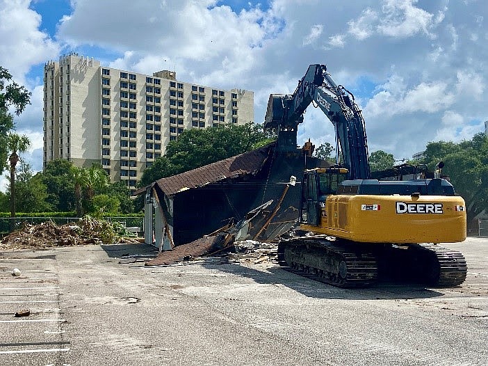 COURTESY: Demolition crews removing dormant structures on the future site of Altura Bayshore.