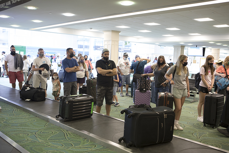 FILE: Passenger traffic spikes at St. Pete-Clearwater International Airport.