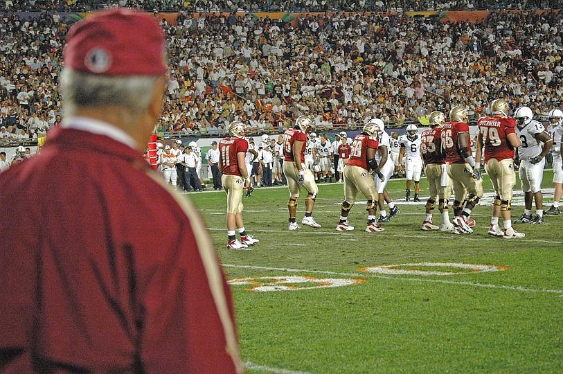 Courtesy. Drew Weatherford, now a partner at Tampa-based Weatherford Capital, played quarterback at Florida State from 2005 to 2009. One of his games included the 2006 Orange Bowl vs. Penn State.
