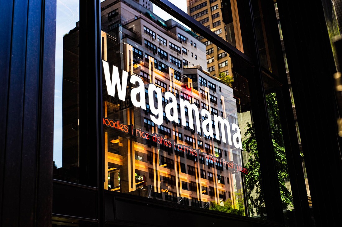 COURTESY: Wagamama in New York City. The chain is opening in Tampa&#39;s Water Street development early next year,  its first U.S. location out New York and Boston.