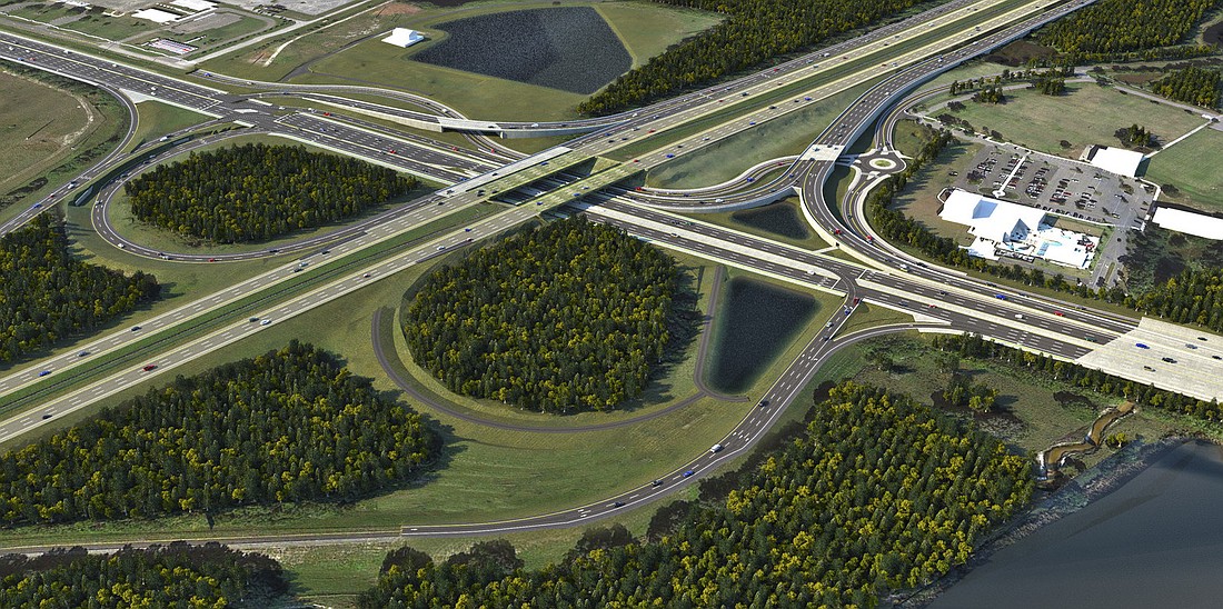 Courtesy. A rendering of how the Big Bend Road/I-75 interchange will look after $81.7 million in improvements are completed in summer 2024.