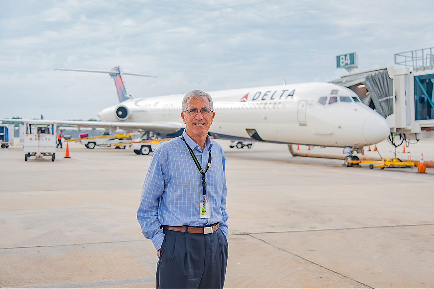 File. Sarasota-Bradenton International Airport saw 51% more passengers in September of this year than it did in September 2019. Pictured is SRQ President and CEO Rick Piccolo.