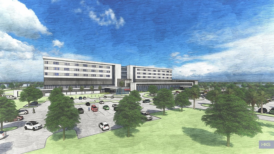 Courtesy. A rendering of the new South Florida Baptist Hospital in Plant City. The facility is expected to open in early 2024.