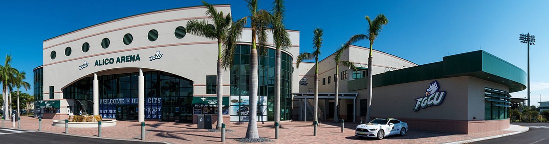 Courtesy. Alico Arena, on the Florida Gulf Coast University Campus in Fort Myers,