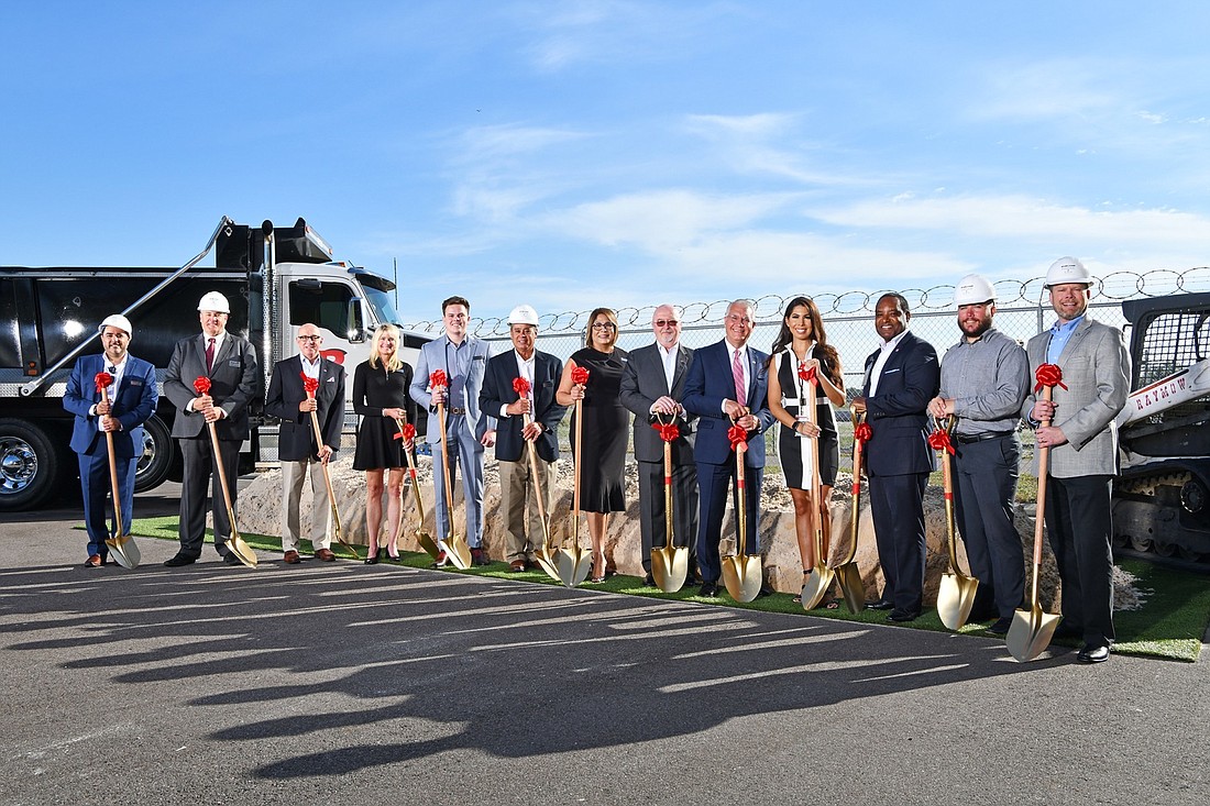 Courtesy. Sheltair and Tampa International Airport officials broke ground on the company&#39;s $26 million expansion on Oct. 21.
