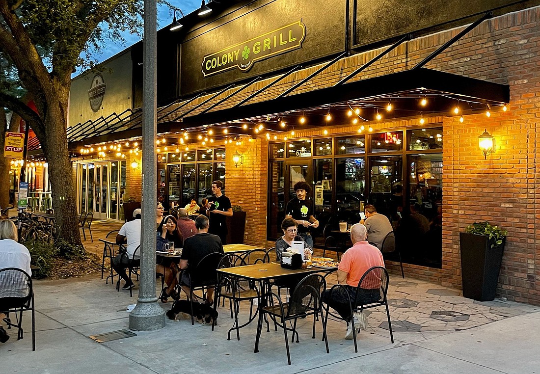 Courtesy. The Colony Grill, which serves Connecticut-style pizza, has opened at 670 Central Ave. in downtown St. Petersburg.