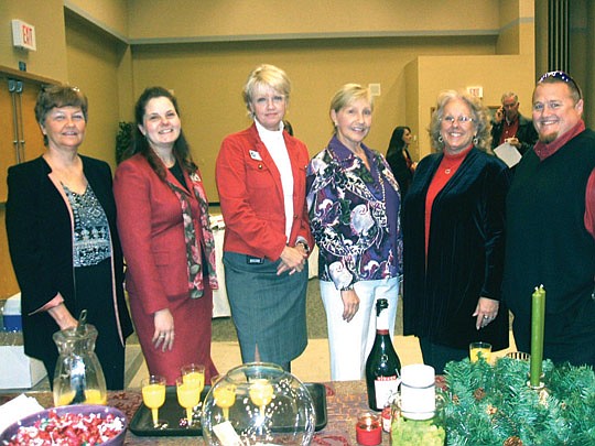 Mercedes Homes was the breakfast sponsor and was represented by (from left) Marte Langston, Marnee Oehmann, Judy Hamilton, Susan Adelman, Dee Carroll and Tom Carroll.