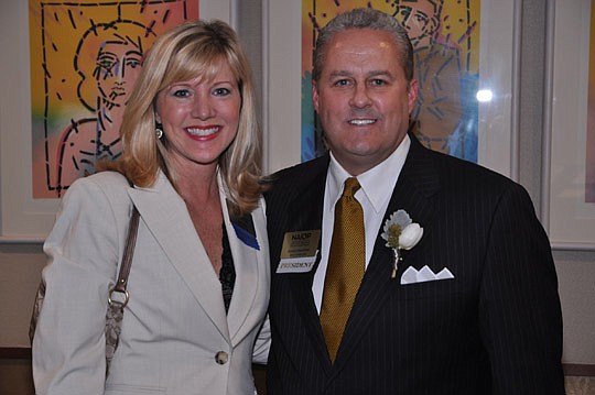 Traci Jenks, NAIOP president-elect, and Gordon Steadman, 2012 NAIOP of Northeast Florida Chapter president.