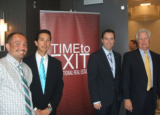 National speaker Rich Deluca (right) was the headliner last month at the North Florida Real Estate Summit and Tradeshow at the Loft Hotel in Tapestry Park. It was sponsored by Exit Real Estate Gallery and that company's attendees included (from left) ...