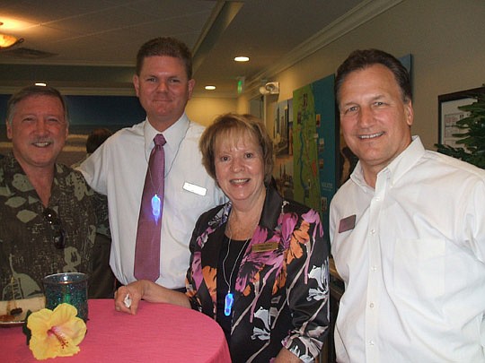 Al Andrzejewski, Florida Homes; Kevin Gregson and Cindy Siefert, David Weekley Homes; and Dan Gregory of Richmond American Homes.
