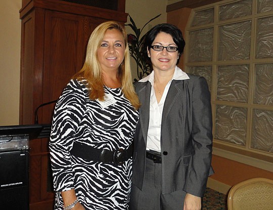 WCR President Liz McMahon with the FBI's Diana Moyet-Trerotola.