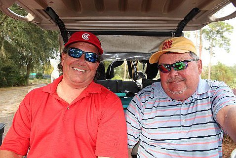 NEFBA's incoming President Dennis Ginder and Randy Darsey of First Choice Supply were among the 140 players at the St. Johns Builders Council golf tournament last month at the St. Johns Golf and Country Club.