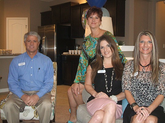 The Lennar Homes team of Tom Dadarrio, Cathy Catalfamo, Amber Williams and DeeDee Gibson showed off the company's new Coronado community in St. Augustine last month. Homes in the community range from $231,000-299,000 with numerous floor plans.