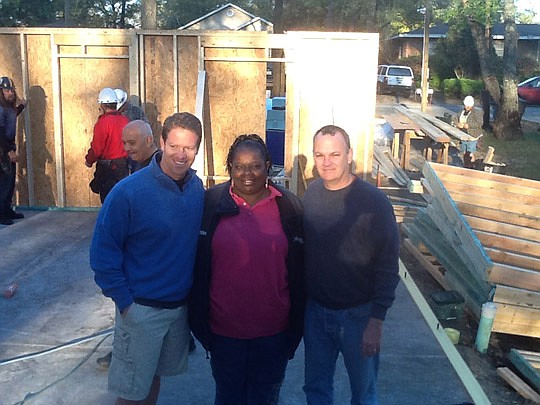 Rep. Daniel Davis, Cookie Ashby and Rep. Richard Corcoran