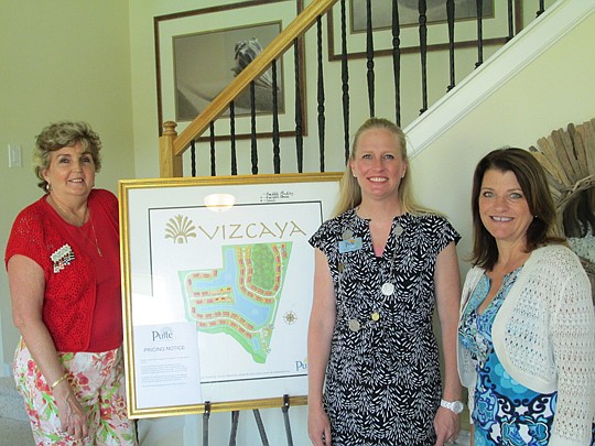 Dottie Cassel, Watson Realty; Carissa Hammel, Pulte Homes; and Lynn Bertram, Watson Realty.