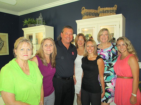 The Landon team: Kay Hall, Jean Yoder, Dennis Ginder, Jacki Matthews, Nicole Smagala, Marjorie Taylor and Kristen Burgess.