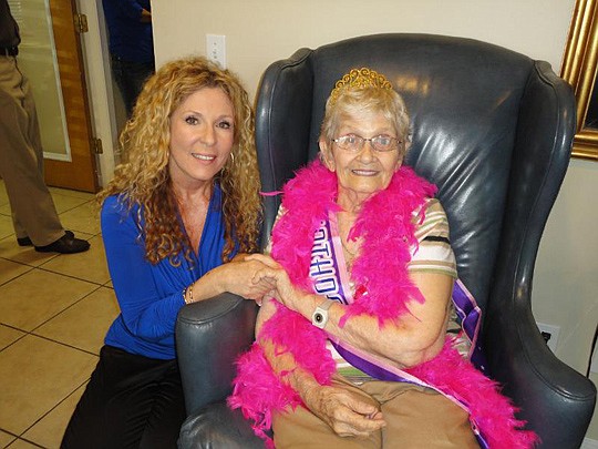 Eileen Blocker of Magnolia Properties with her mom, Jean Galvin.