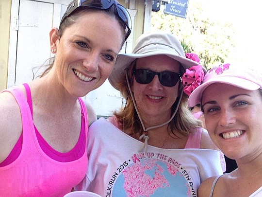 Maggie Trela, Shelley Trela and Bridget Trela Frost. Shelley Trela is a Realtor with Prudential Network Realty's St. Augustine office.