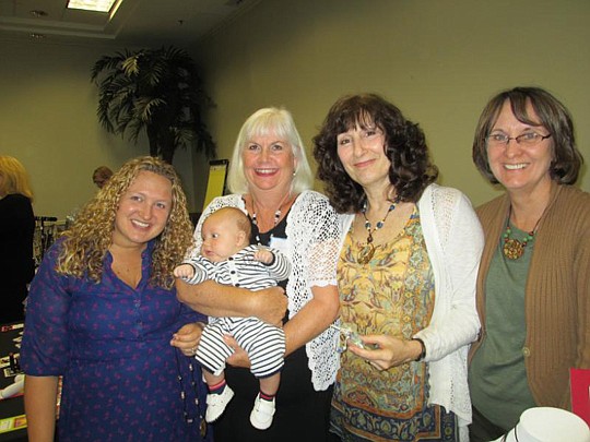 Denise Patricolo, David Weekley Homes; Sharon Rutson with Denise's baby Ashton; Daureen Gruber of Daureen Gail Designs and Kathy Dudley.