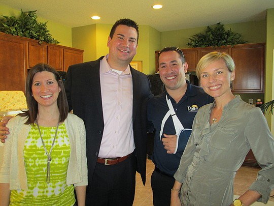 Jaime Bavier, Brightway Insurance; Cole Slate, Keller Williams;Â and Chris Pena and Lyndsey Patterson, Pulte Homes.
