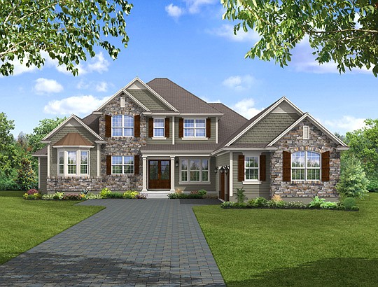 Rendering of the Dostie Homes model, the Alexandra