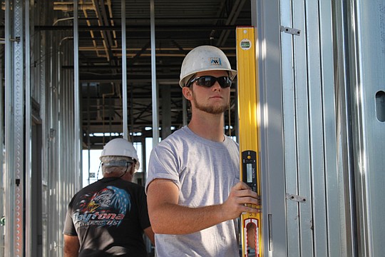 Andrew O'Brien, a first-year carpenter's apprentice with Auld &amp; White, said construction is a way he can develop a career that supports a family. Not enough young people are entering construction, industry veterans say. At the same time, real esta...