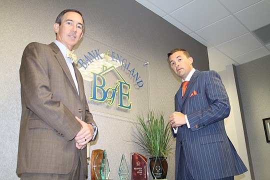 Tim Gill and Quinton Harris, managers at the Bank of England's Jacksonville office, knew in 2008 the mortgage industry would soon become stronger for home buying than home refinancing.