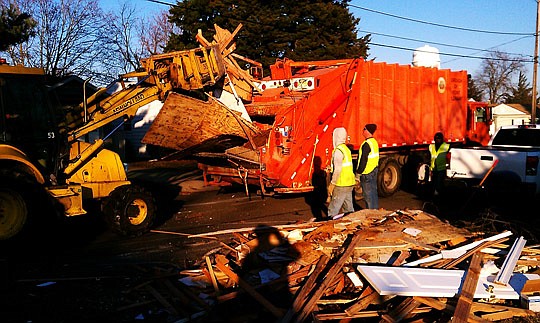 Rick Fillipone's 1,200-square-foot home in Point Pleasant Beach, N.J., was devastated by Hurricane Sandy, requiring the interior to be ripped out and hauled away.