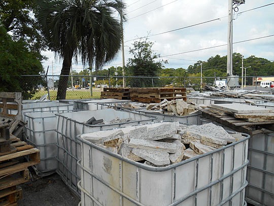 Waste stone headed for the landfill will be turned into pavers and other decorative features thanks to the innovative, earth-friendly efforts of Earthscapes.