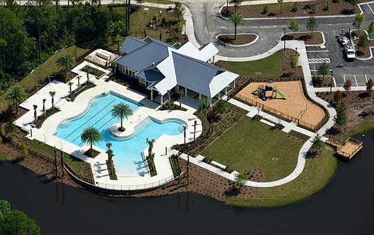 The amenity center at Longleaf on the Westside. Lennar Homes is the developer.