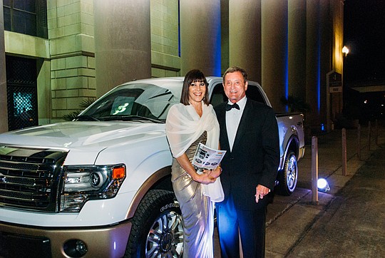 Grand prize winners Hal Reeder and Holly Birch-Reeder left the Gala with new wheels. They walked - or drove - away with a three-year lease on a 2014 Ford F-150. See a list of sponsors and other photos on Pages 27, 32 and 33.