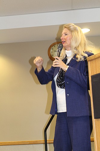 Snowden McFall spoke at NEFBA's Sales and Marketing Council November meeting. A business expert who speaks on motivation, stress management, teambuilding and volunteerism, McFall is author of "Fired Up! How to Succeed By Making Your Dreams Come True."