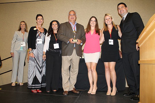 The Northeast Florida Builders Association's Sales and Marketing Council this year placed second for best SMC in Florida. Now, it has been named one of six finalists for the same honor nationally. Pictured at the state awards are Andrea Hawk, chairwom...
