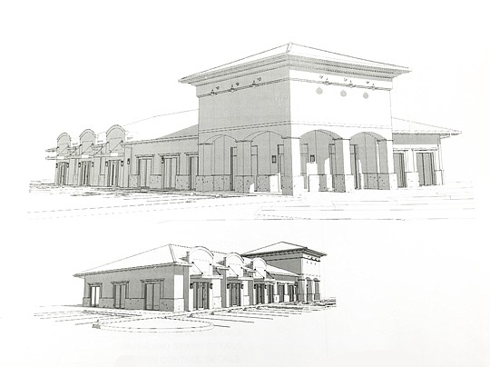 A sketch of Watson Realty Corp.'s 1,200-square-foot Nocatee office that will open in November.