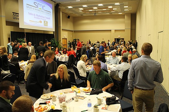 A standing-room-only crowd attended the NEFBA Sales and Marketing Council's first breakfast meeting of the year.