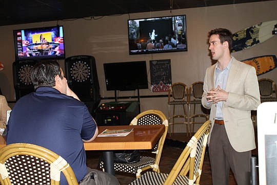 Clay County Commissioner Gavin Rollins spoke at the March meeting of the Clay Builders Council.