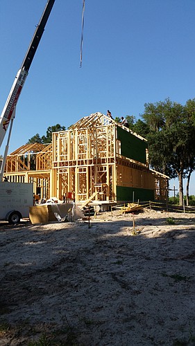 Construction is underway on the home designed and built by E-Council that will demonstrate energy-efficiency on a budget.