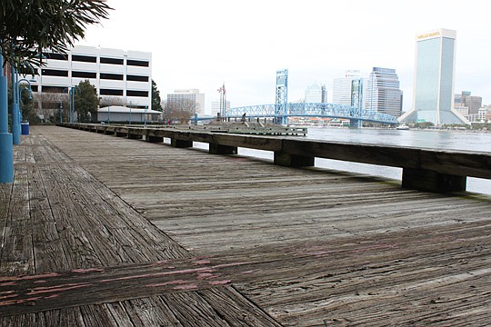 Work is set to resume today on the Southbank Riverwalk, the lengthy wooden pedestrian walkway on the St. Johns River. Built in 1985, the replacements will feature new brick pavers, guardrails and lighting.