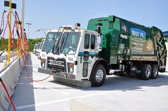 Waste Pro's compressed natural gas site in Jacksonville will be a similar system to that in Daytona Beach, shown above.