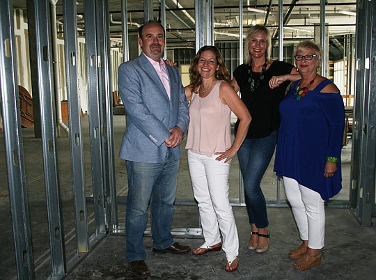 Candy Apple CafÃ© & Cocktails owners, from left, Alan Cottrill, Ellen Cottrill, Jennifer Earnest and Liz Earnest say their inspiration for HOBNOB is drawn from a dinner club format they enjoyed for years.