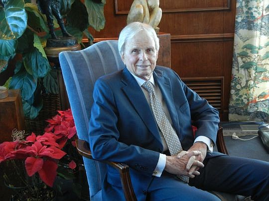 Jim Winston has long operated from his office, decorated with collectibles and antiques, at 601 Riverside Ave. His sixth-floor suite overlooks the St. Johns River.