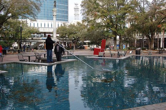 In addition to having appropriated $200,000 for programs, the city provides maintenance at Hemming Plaza, including cleaning the fountains and landscaping.