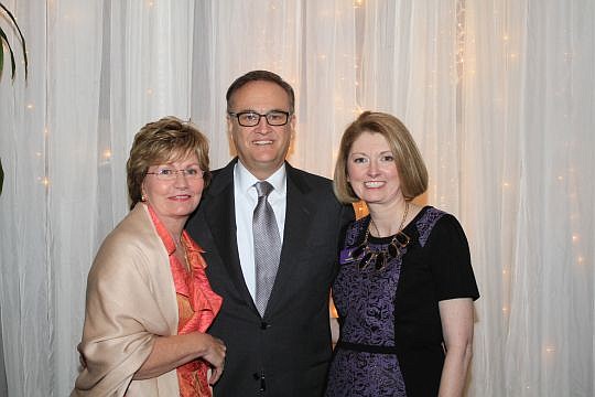 From left, Susan and Hugh Greene, 2014 Guardian of the Arts Award recipients, with the Rev. Kimberly Hyatt, executive director of Cathedral Arts Project.