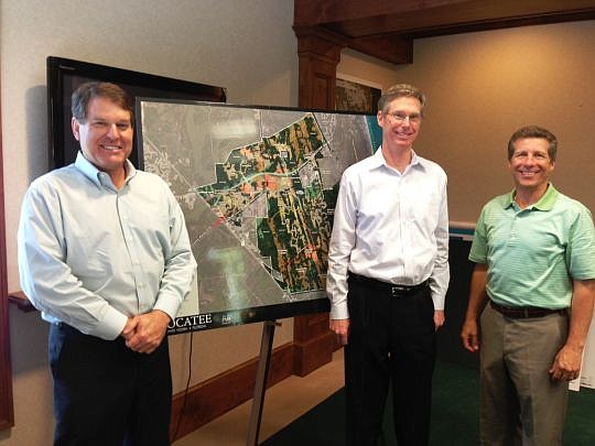 Roger O'Steen, chairman; Greg Barbour, chief operating officer; and Rick Ray, president, of The PARC Group, developer of the master-planned community of Nocatee. Because of accelerating growth, the PARC Group is opening eight new neighborhoods in Noca...